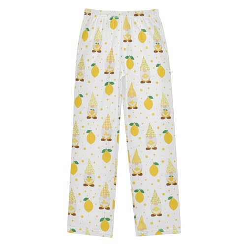 Mango Gnome Boys Long Pants Soft Trousers Elastic Waist Kids Lounge Bottoms with Pockets S-XL