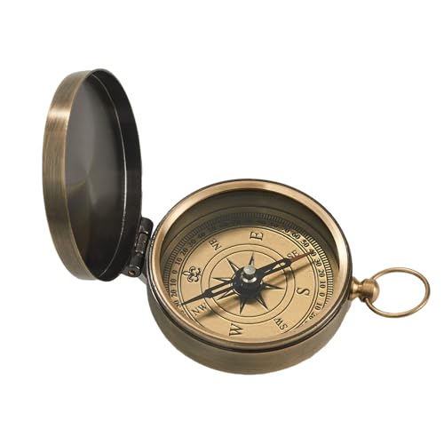 Pocket Watch Flipping Compasses for Hiking Compasses Navigations Survival Compasses Keychains Pocket Watch Compasses