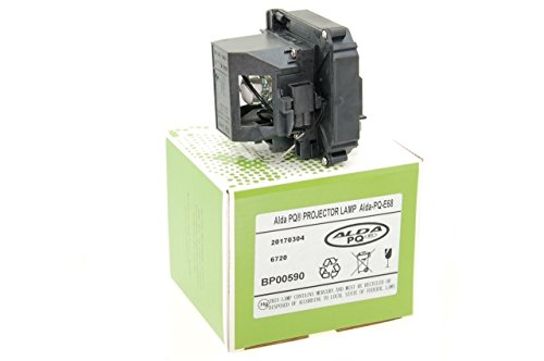 Alda PQ Premium, Beamer Lampe kompatibel mit EPSON EH-TW6000, EH-TW6100, EH-TW5900, EH-TW5810C, H421A, HC3010E, HC3020, V12H010L68, V13H010L68, ELPLP68 Projektoren, Lampe mit Gehäuse