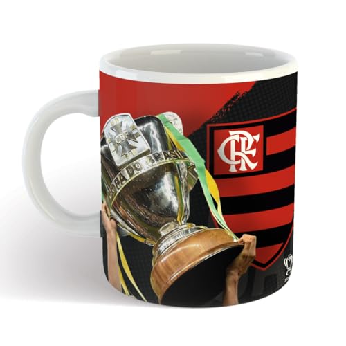 Caneca Personalizada Flamengo Penta Copa do Brasil 2024 Presente 325 ml