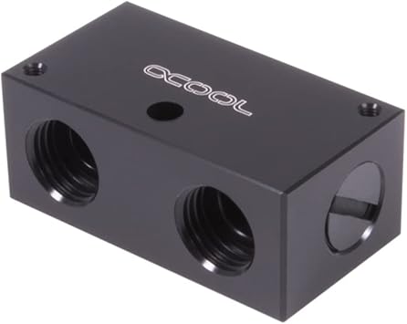 Alphacool ES Distro Plate C1 Splitter Black