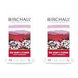 Birchall Tea Bags, Red Berry & Flower Tea Gift, Caffeine Free Tea Bursting with Full Flavour, Perfect Vegan Gifts, 15 Plant-Based Prism Tea Bags (Pack of 2)