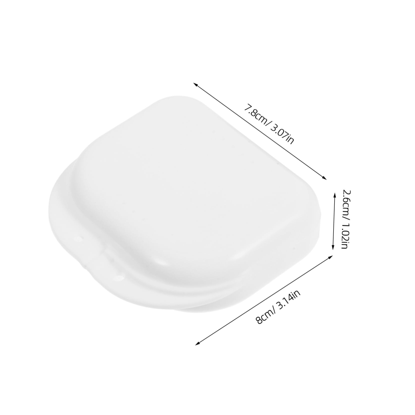 WOFASHPURET 2pcs Portable Retainer Holder Case Lightweight Brace Box for Travel Compact Design for Easy Cleaning Secure Storage for and Aligners Durable Material