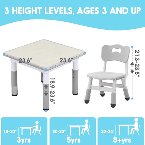 Kids-Table-and-Chair-Set-Adjustable-Kids-Table-Toddler-Non-Slip-Table-LegsOrganizer-Graffiti-Desktop-Suitable-for-Kids-Table-and-Chairs-Ages-3-12 Kids Table and Chair Set Adjustable Kids Table Toddler Non Slip Table LegsOrganizer Graffiti Desktop Suitable for Kids Table and Chairs Ages 3 12