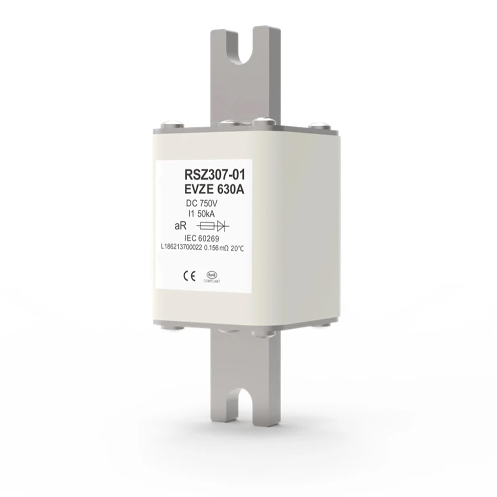 RSZ307-01-EVLH-400A 500A 630A 750V bezpieczniki wysokiego napięcia prądu stałego