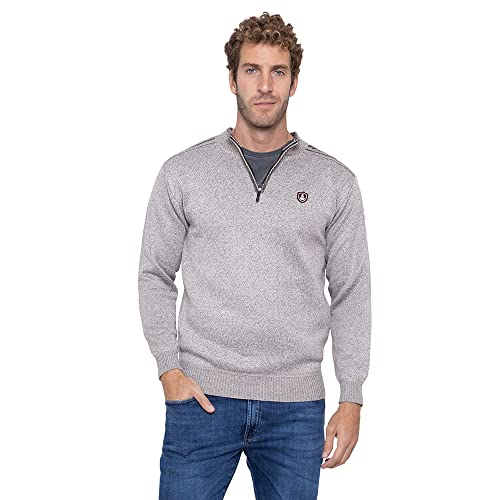 Suéter Tricot Fino de Lã Acrílica com textura suave e bom acabamento (P, Creme)