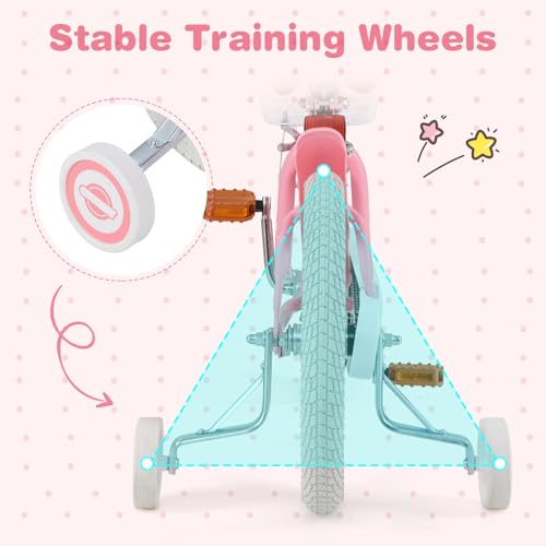 Image of BABY JOY Kids Bike, 12 14 16 18 20 Inch Boys Girls Bike w /Removable Basket