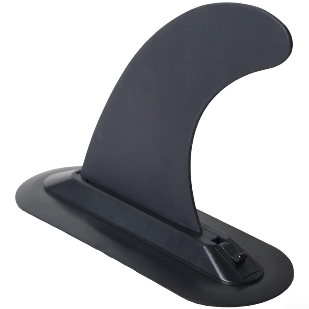 Pinna a sgancio rapido in nylon nero per tavola da surf per stabilizzatore adatto per stand up paddle e per kayak potenziata idrodinamica (B)