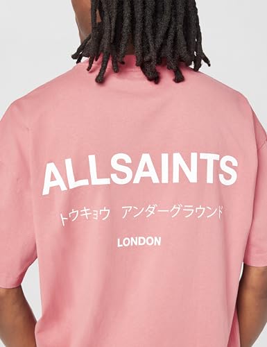 Image of AllSaints Men's Underground Oversized Short Sleeve Crew Neck Shirt