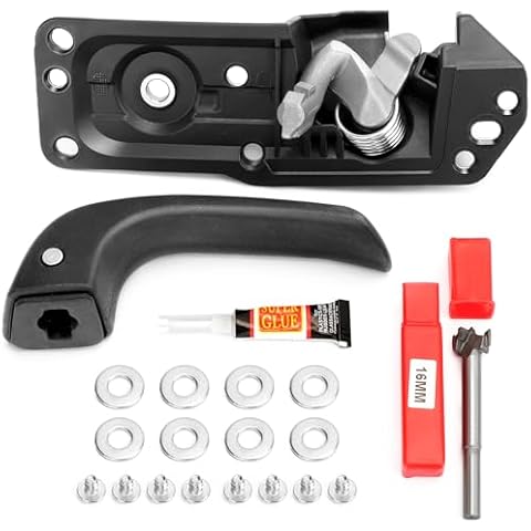 X4XZ 20833606 Left Driver Side Interior Door Handle Kit for 2007-2014 Chevy Silverado, Tahoe, Suburban, Avalanche/GMC Sierra, Yukon, Yukon XL/Cadillac Escalade 20871488, 80374 Cover