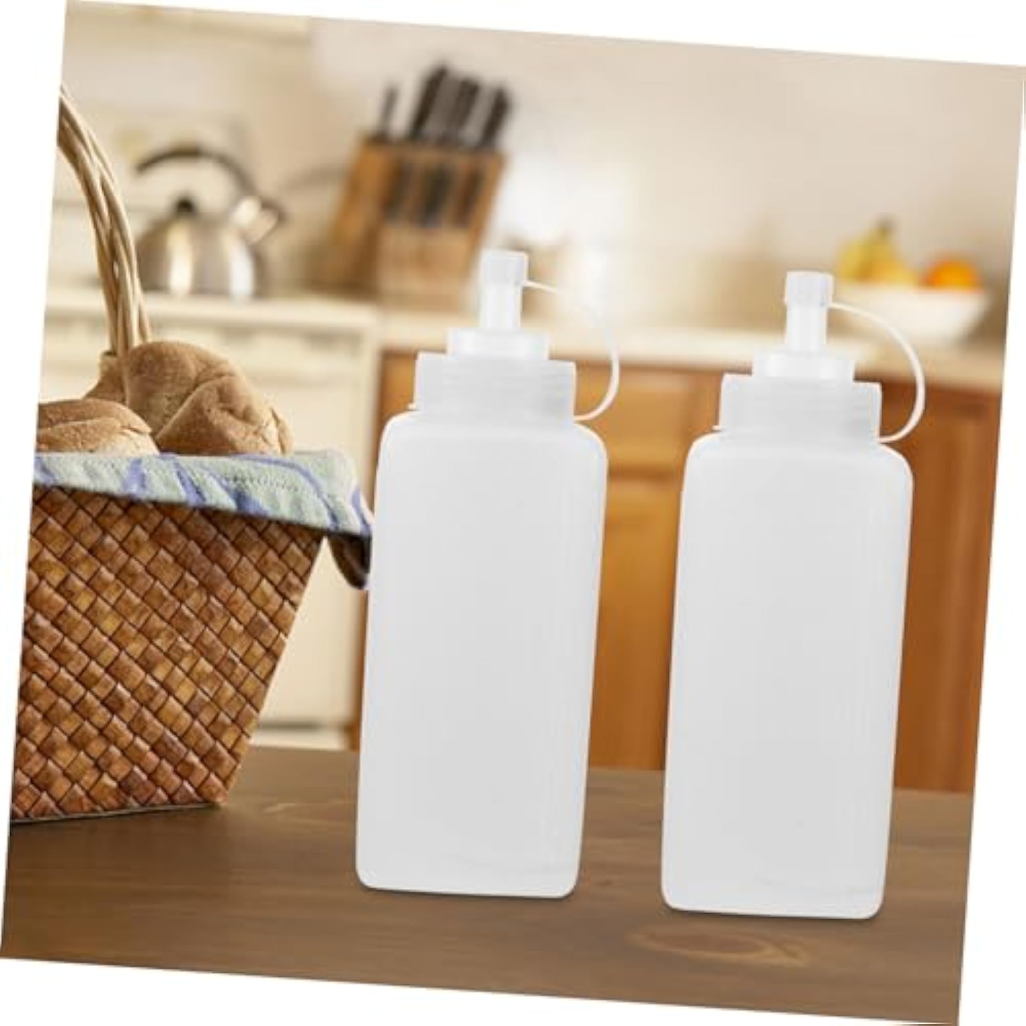 2pcs Squeeze Bottles for Sauces and Dressings, Versatile Use