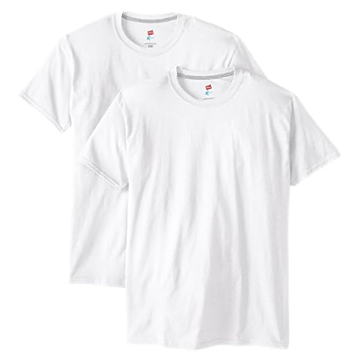 Hanes Pacote de 2 Camisetas Masculinas X-Temp Performance, Branco, G, Large