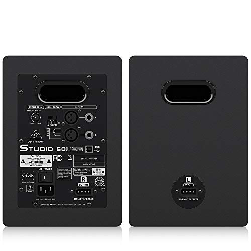 Behringer Studio 50Usb High-Resolution, 150 Watt Bi-Amped Reference Studio Monitors With Usb Input #TOP3