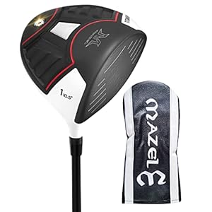MAZEL Conductor de golf de titanio para hombres, palos de golf con cubiertas de conductor para diestros, 460 CC