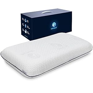 casimum Langwerpig Gel Kussen, Traagschuim Kussen voor Zijslapers en Rugslapers. Orthopedisch Hoofdkussen van Memory…