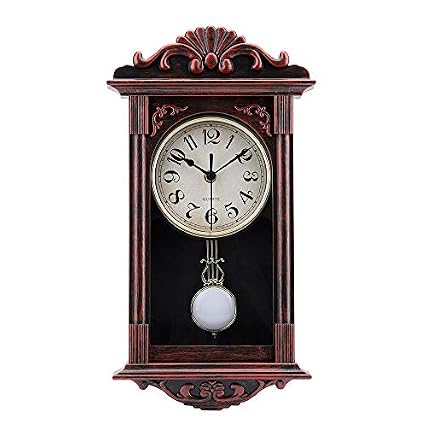 jomparis Pendulum Wall Clock Gifts for Dad,Dad Gifts for Christmas Retro Quartz Decorative Battery