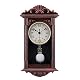 Pendeluhr Jomparis Retro Quarz Wanduhr in Bronze