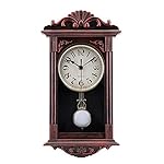 jomparis Pendulum Wall Clock Gifts for Dad,Dad Gifts for Christmas Retro Quartz Decorative Battery Operated Wall Clock for Living Room, Office, Home Decor(16 Inch, Bronze)