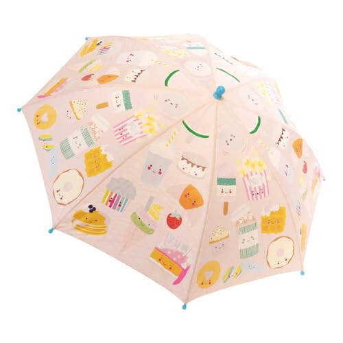 Paraguas que cambia de color Floss and Rock Patisserie de 43 cm infantil resistente al viento