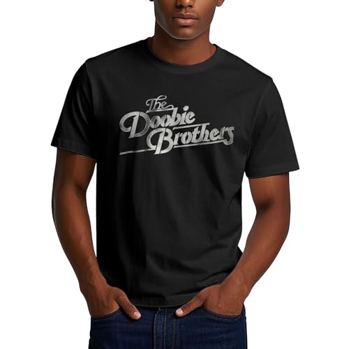 Mens Short Sleeve Crewneck Tshirts for Doobie 1972 Brothers Tops Hiphop T-Shirt-