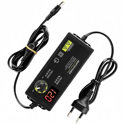 Alimentation Réglable 3-12V 5A, Transformateur Variable Transfo Variateur 12V Alimentation...