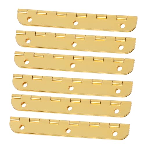ULTECHNOVO 24pcs Piano Hinge Detachable Hinge Removable Door Hinges for Window Gate Mini Hinges Cabinet Doors Hinge Flag Hinge Detachable Slip Joint Flag Hinge Case Hinge Iron Golden