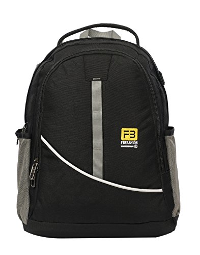 Image of FB Fashion SB-412 Black Backpack for College | School | Work | Travel for Men | Women
