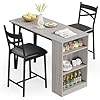 Amazon.com - GAOMON Dining Table Set for 2, Kitchen Bar Table and ...