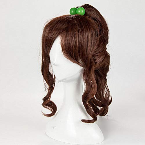 Miniatura 3 de Peluca para soldado Kino Makoto Sailor Jupiter mujeres Cosplay peluca resistente al calor pelo sintético marrón Whitout accesorio para el cabello