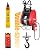 NEWTRY Electric Hoist Winch Lift 770lb, Brushless Motor|2 Adjustable Speed|Wire Remote Control & Wireless Remote Control Power Electric Hoists for Garage, Workshop
