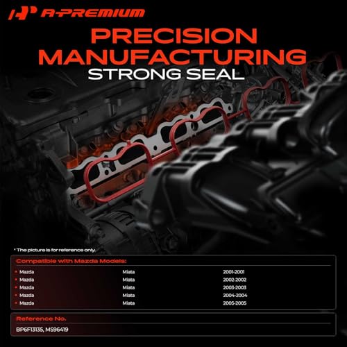 Image of A-Premium Upper Fuel Injection Plenum Gasket Set Compatible with Mazda
