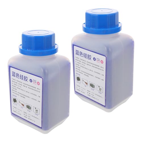 Deshumidificador para cámaras con dos botellas de esferas indicadoras de humedad azul
