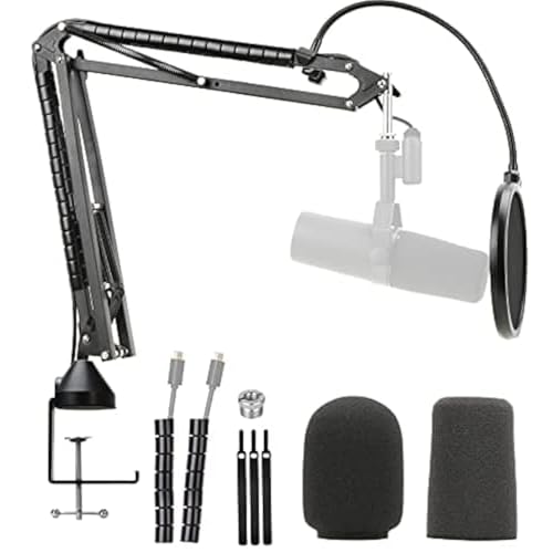 SM7b Mikrofon Arm - Professioneller Mikrofon Halterung Ständer Kompatibel mit Shure SM 7b Cardioid Dynamic Microphone von YOUSHARES