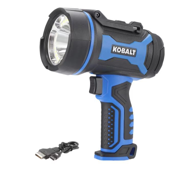 k.balt 5000-lumen 3 -mode led rechargeable spotlight flashlight