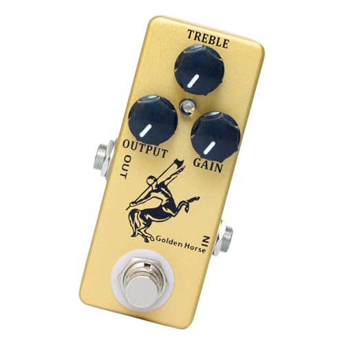 Pédale d'effets guitare overdrive avec dérivation matérielle pure