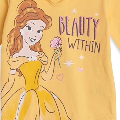 Disney Princess Cinderella Belle Ariel Infant Baby Girls 3 Pack Cuddly Bodysuits Multicolored 12 Months #TOP4