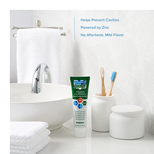 Smartmouth Premium Zinc Ion Toothpaste, Helps With Cavity, Enamel & Plaque, Mild Mint, 6 Oz, 1 Pack #TOP2