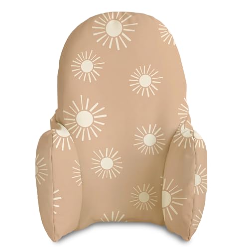 Image of Yeah Baby Goods Wipeable Cushion Cover (Blush Sunshine) - Compatible with The IKEA Antilop Highchair - Soft, Waterproof Baby High Chair Cover