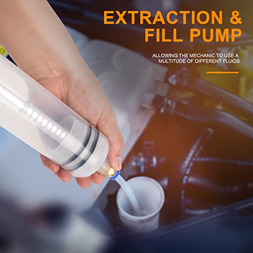 FTIHTRY Extrator de fluido 500 CC, bomba de extração e enchimento, bomba de seringa de fluido, sucçã