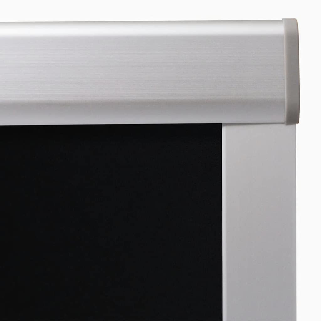 Czarna roleta zaciemniająca do okna dachowego FK06 z aluminiową ramą, 493 x 992 mm, poliester, ochrona przed wysoką temperaturą, nieprzejrzysta, łatwa w montażu, do sypialni, salonu, biura