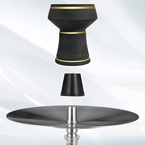 Hookah Bowl Grommet, 6 Pcs Rubber Seal For Shisha Head, Hookah Silicone Grommet Accessories (Black) #TOP4