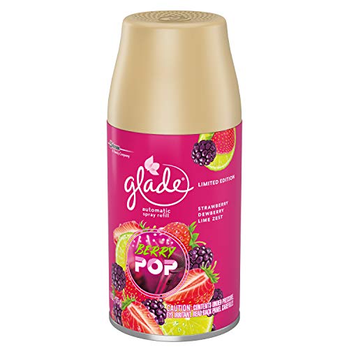 Glade Automatic Spray Air Freshener Refill | Berry Pop Scent | Limited Edition - 6.2 Ounce Each (Pack of 3)