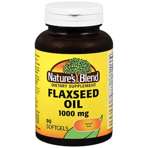 Nature's Blend Flaxseed Oil 1000mg Gelcaps 90 Ct