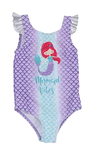 Image of Flamingo Girls One Piece Bathing Suit Beach Bag and Towel 3 Swimsuit Set Toddler