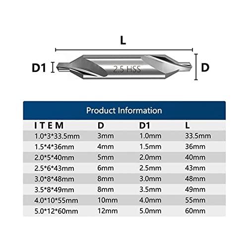 Foret bit 60 degrés métal 2.5mm pour outils électriques de perçage