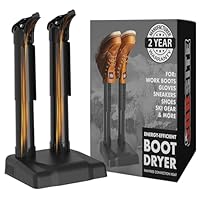 JobSite Boot Dryer - Silent Shoe Dryer & Warmer For Work Boots, Gloves & Shoes - Fanless Convection Dry - Helps Reduce Odor