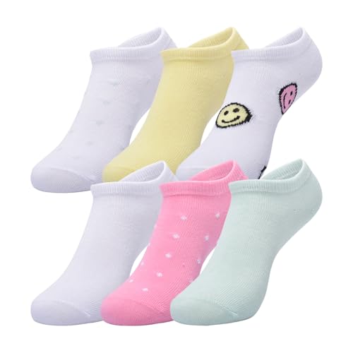 Gap Girls' Original Rainbow Low Cut Socks, 6-Pack Kids Socks, Soft & Stretchy, Comfortable