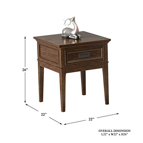 Homelegance 22" X 22" End Table, Cherry #TOP1