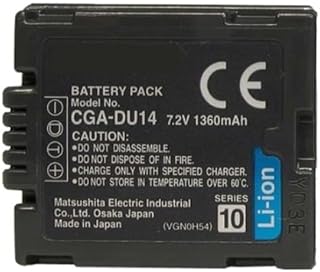 بطارية كاميرا ليثيوم ايون 7.2 فولت / 1360 مللي امبير في الساعة، CGA_DU14