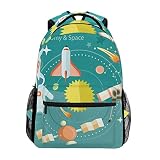 opi 90iuop Schulrucksäcke für Jungen Teen Mädchen Kinder, Weltraum und Astronomie Computer Rucksäcke Büchertasche Reisen Wandern Camping Daypack